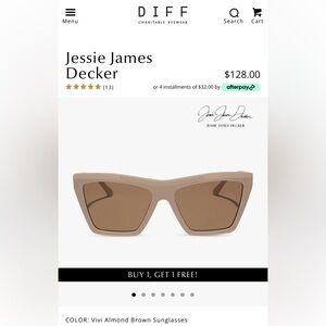 DIFF Brown Sunglasses